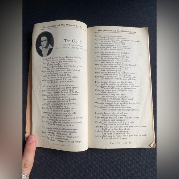 101 Famous Poems with Prose Supplement Antique Poetry Book Soft CoverPromotional - Picture 3 of 8